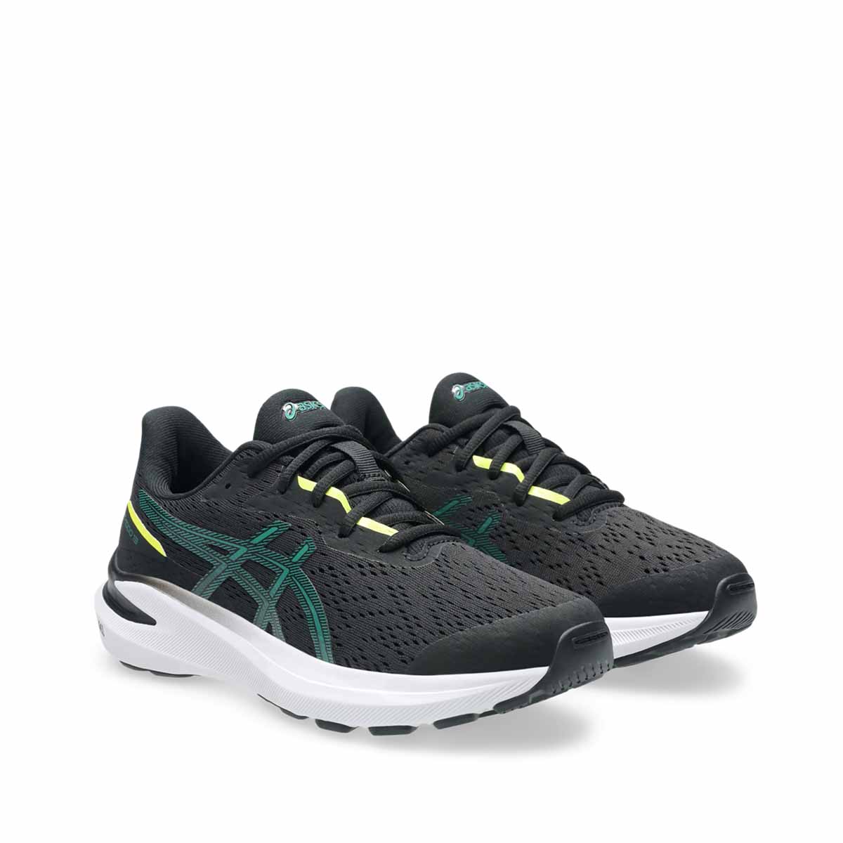 Asics GT 1000 13 GS Kids Black Jasper Green נעלי ריצה ג'י טי 1000 לילדים
