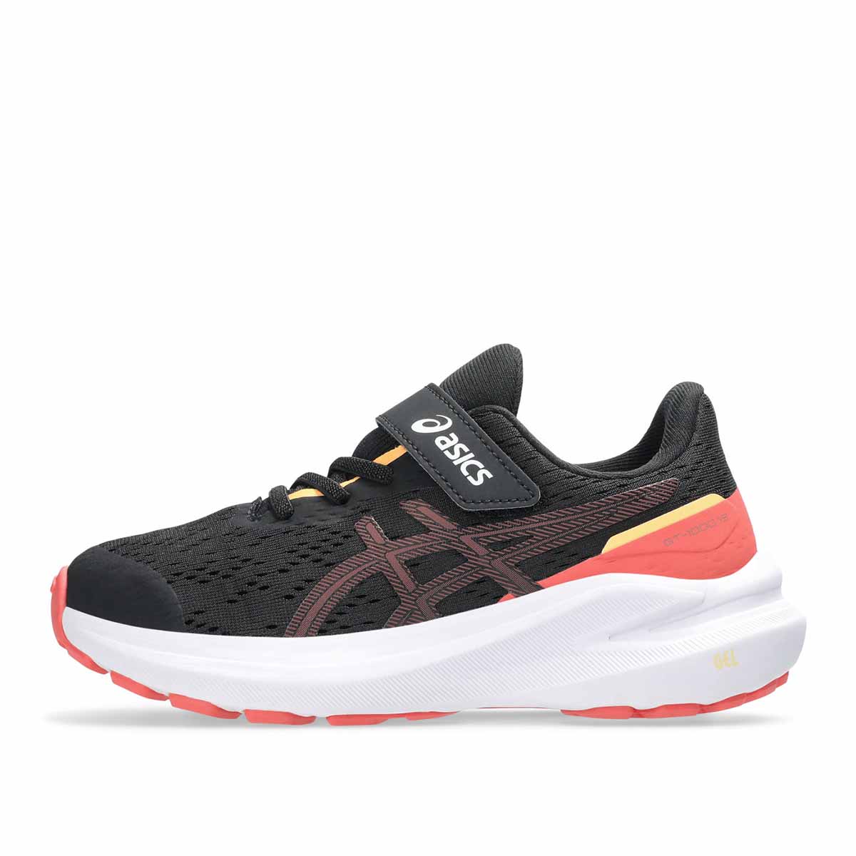 Asics GT 1000 13 PS Kids Black Rubble Red נעלי ריצה לילדים ג'י טי 1000