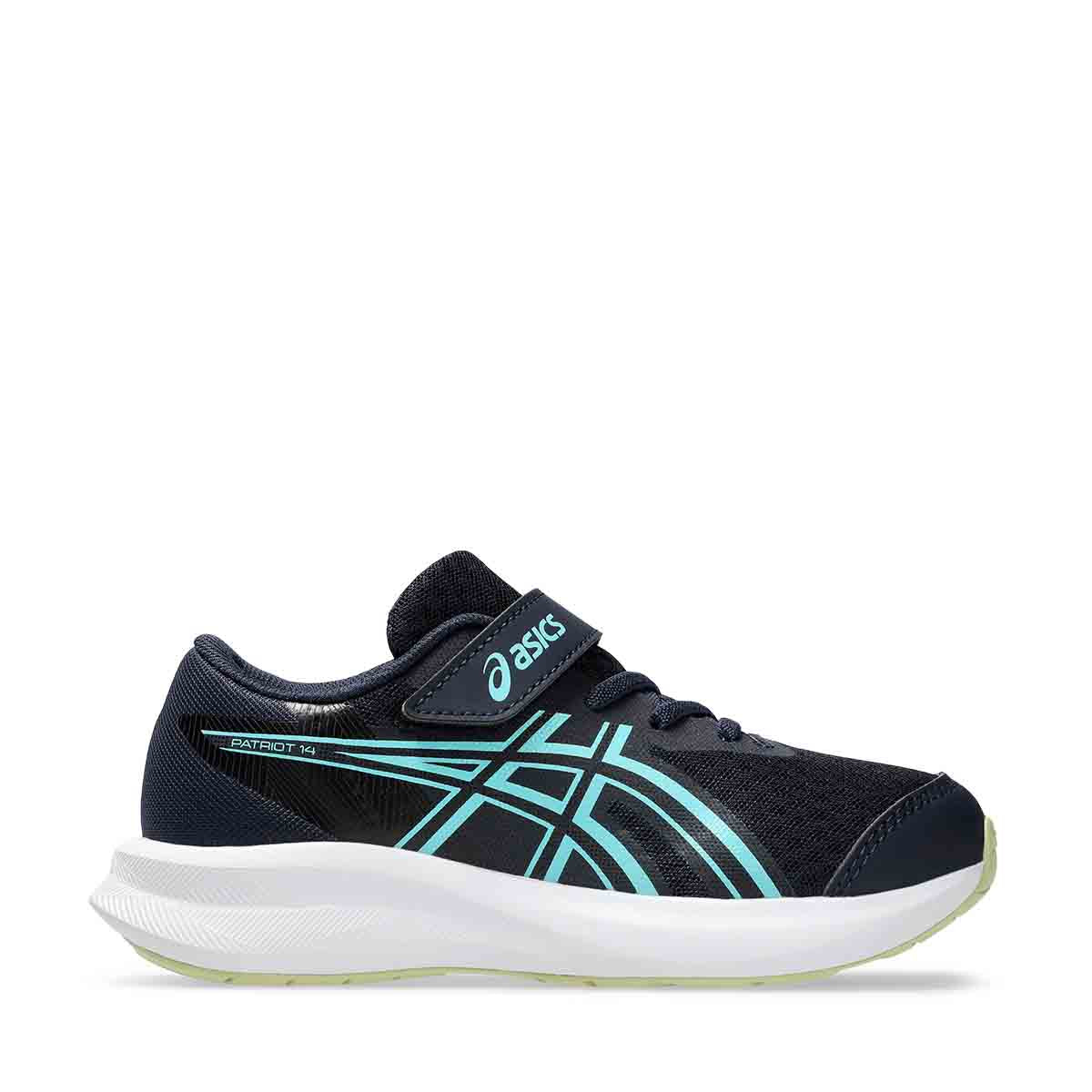 Asics Patriot 14 PS Kids Midnight Glow Green נעלי ריצה לילדים