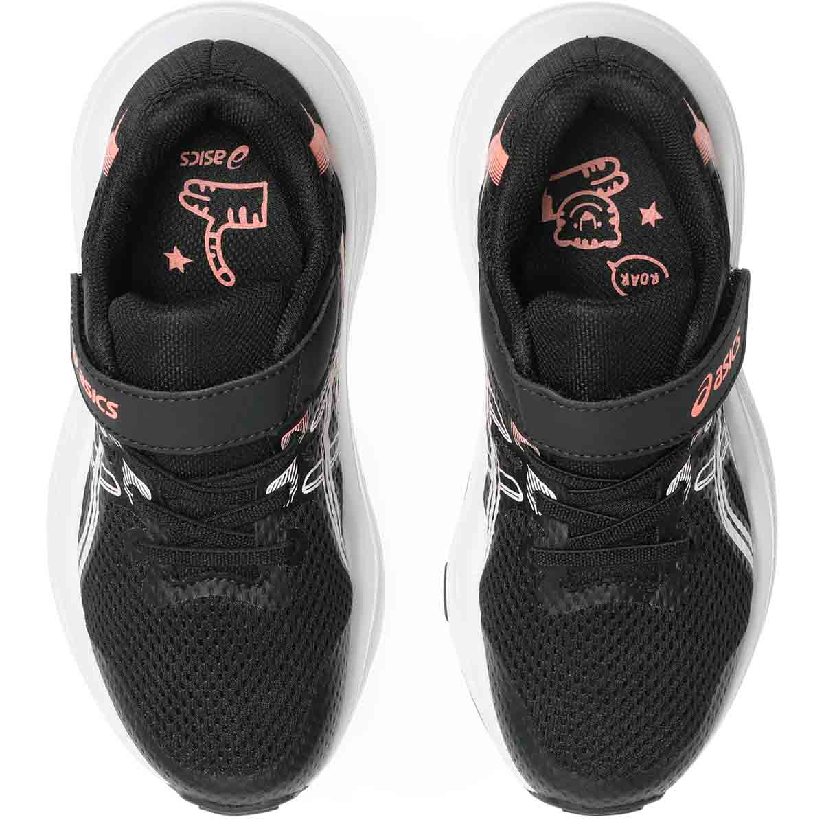 Asics Contend 10 PS Kids Black Sun Coral נעלי ריצה לילדים