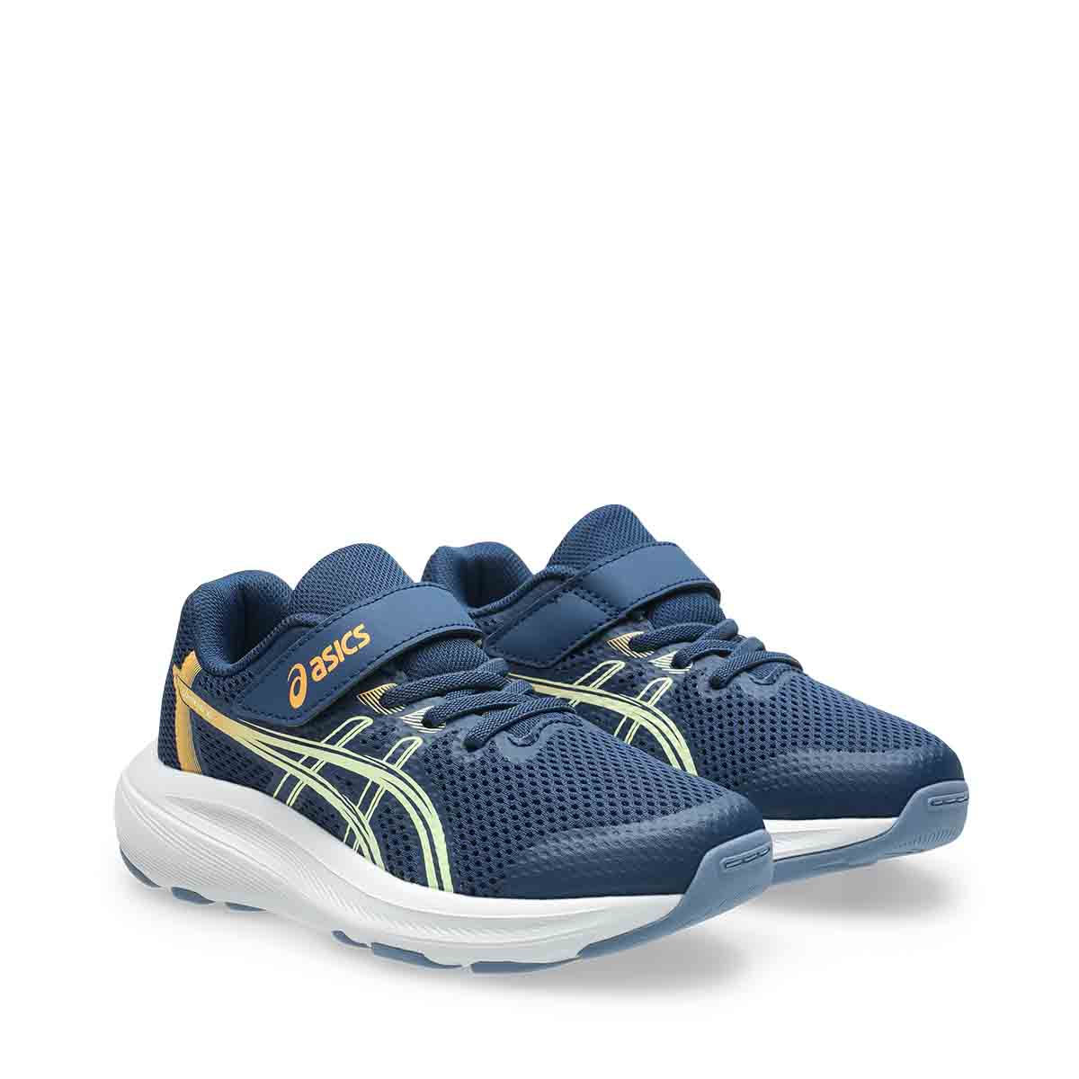 Asics Contend 10 PS Kids Independence Blue Orange Glow נעלי ריצה לילדים