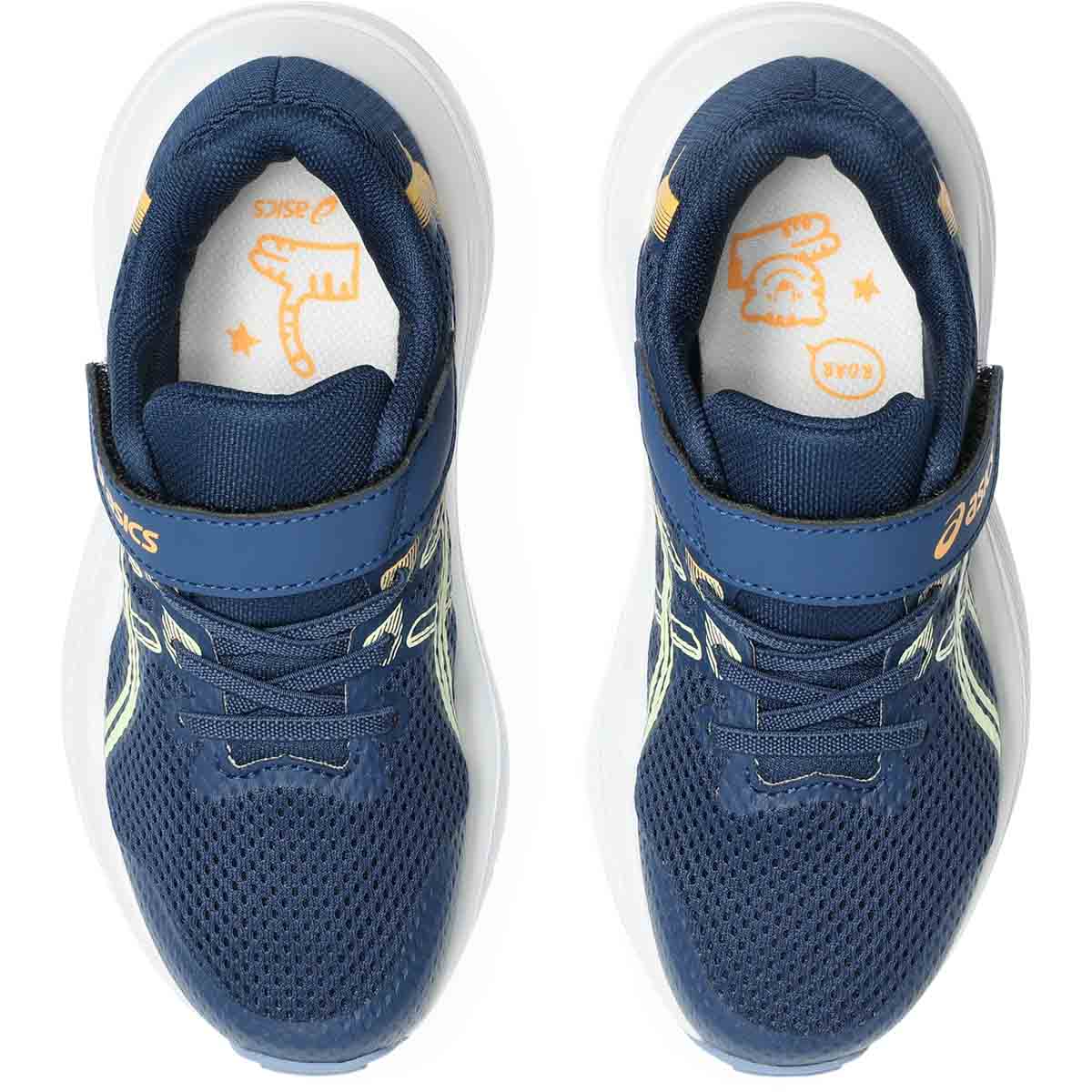Asics Contend 10 PS Kids Independence Blue Orange Glow נעלי ריצה לילדים