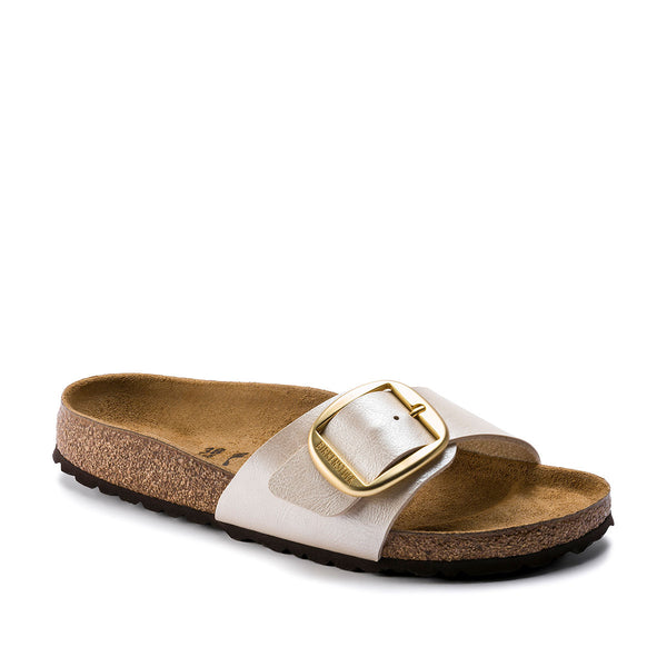 בירקנשטוק כפכפי נשים מדריד אבזם פרל לבן Birkenstock Madrid Big Buckle Pearl White - Original's