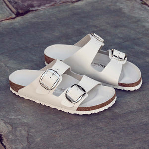 Birkenstock Arizona Big Buckle White בירקנשטוק כפכפי נשים