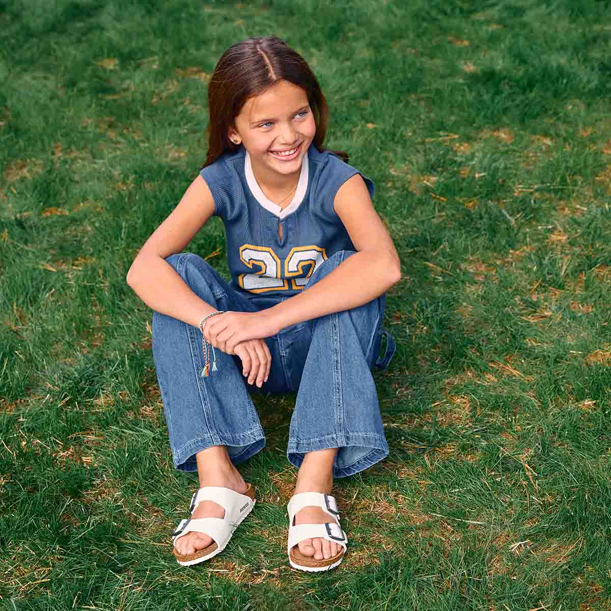 בירקנשטוק כפכפי ילדים אריזונה Birkenstock Arizona Kids BF White