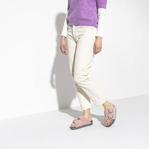 Birkenstock Arizona Big Buckle Platform Fur Rose כפכפי נשים בירקנשטוק