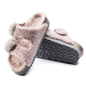 Birkenstock Arizona Big Buckle Platform Fur Rose כפכפי נשים בירקנשטוק