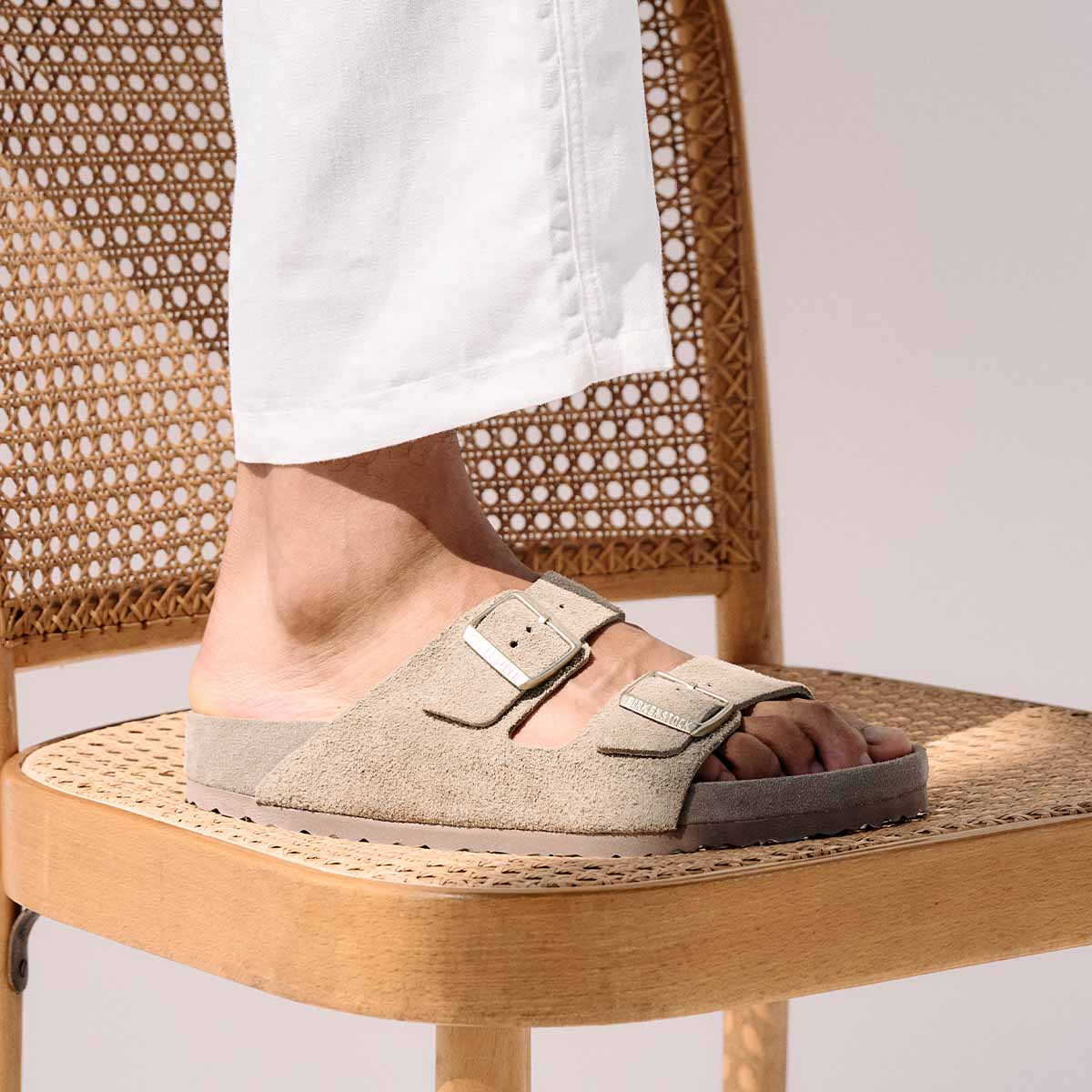 Birkenstock Arizona BS Allover Taupe כפכפי בירקנשטוק אריזונה טיופ יוניסקס