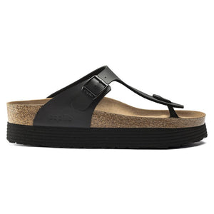 בירקנשטוק כפכפי נשים גיזה שחור Birkenstock Gizeh Platform Vegan Birko-Flor Black