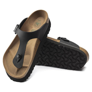 בירקנשטוק כפכפי נשים גיזה שחור Birkenstock Gizeh Platform Vegan Birko-Flor Black