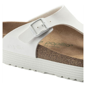 בירקנשטוק כפכפי נשים גיזה לבן Birkenstock Gizeh Grooved Platform White VEG