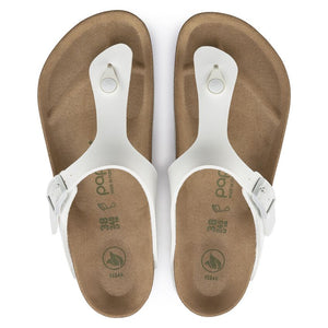 בירקנשטוק כפכפי נשים גיזה לבן Birkenstock Gizeh Grooved Platform White VEG