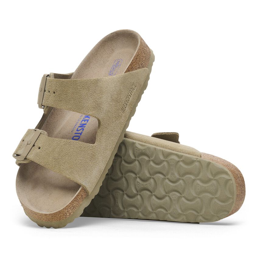 Birkenstock Arizona SFB VL Faded Khaki כפכפי גברים אריזונה חאקי