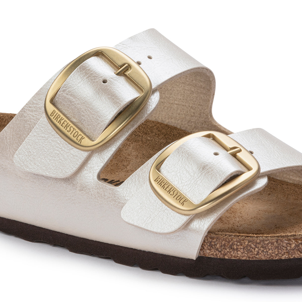 Birkenstock Arizona Big Buckle Graceful Pearl White בירקנשטוק כפכפי נשים