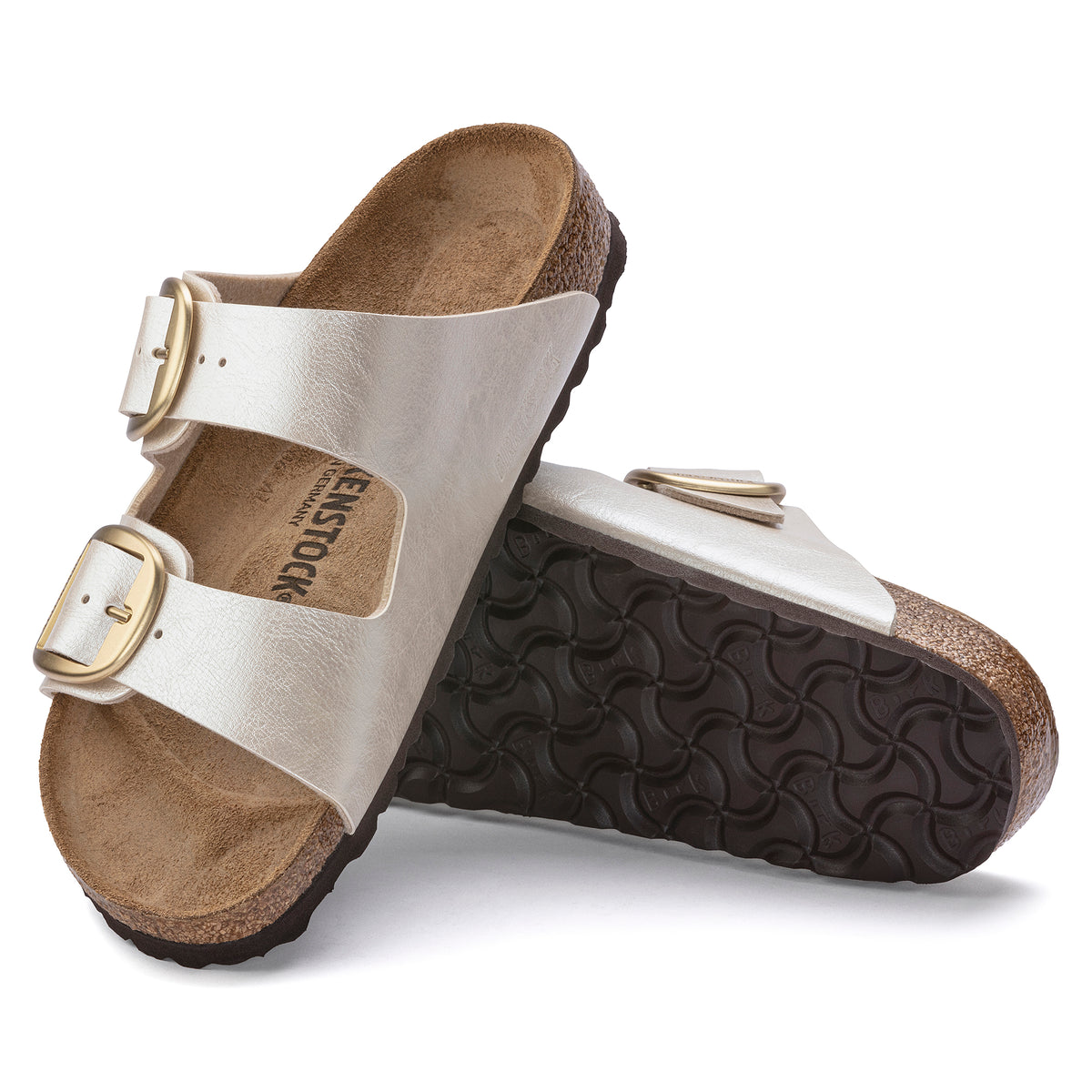 Birkenstock Arizona Big Buckle Graceful Pearl White בירקנשטוק כפכפי נשים