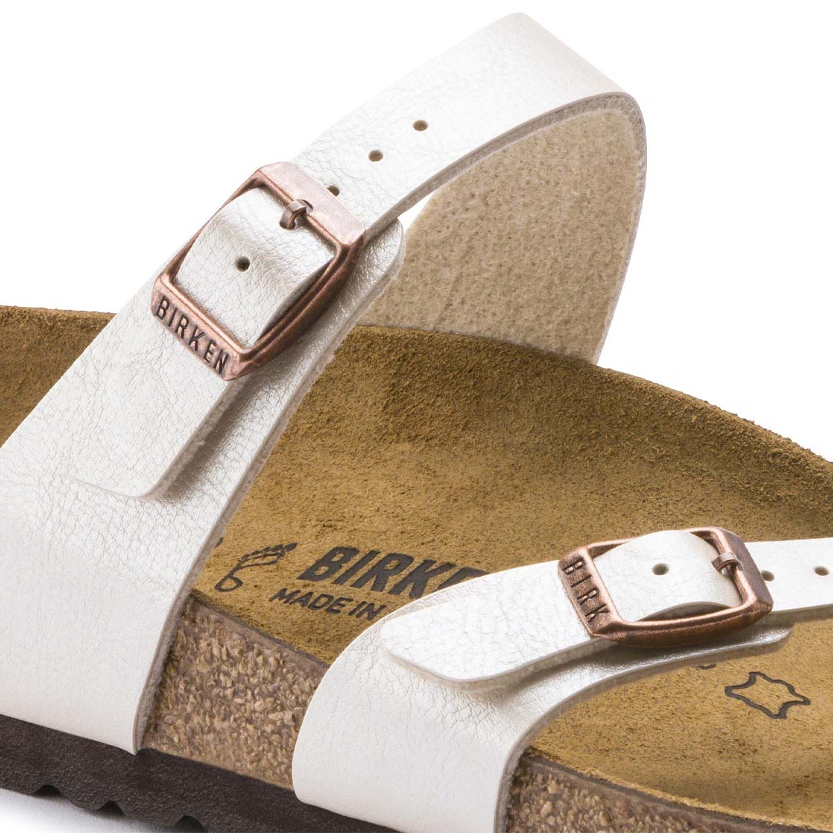 Birkenstock Mayari Graceful Pearl White כפכפי בירקנשטוק לנשים מיארי לבן פנינה