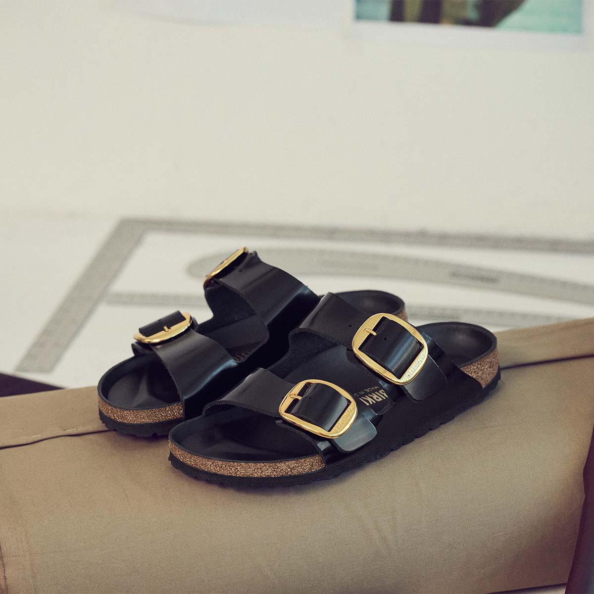 Birkenstock Arizona Big Buckle Black בירקנשטוק כפכפי נשים