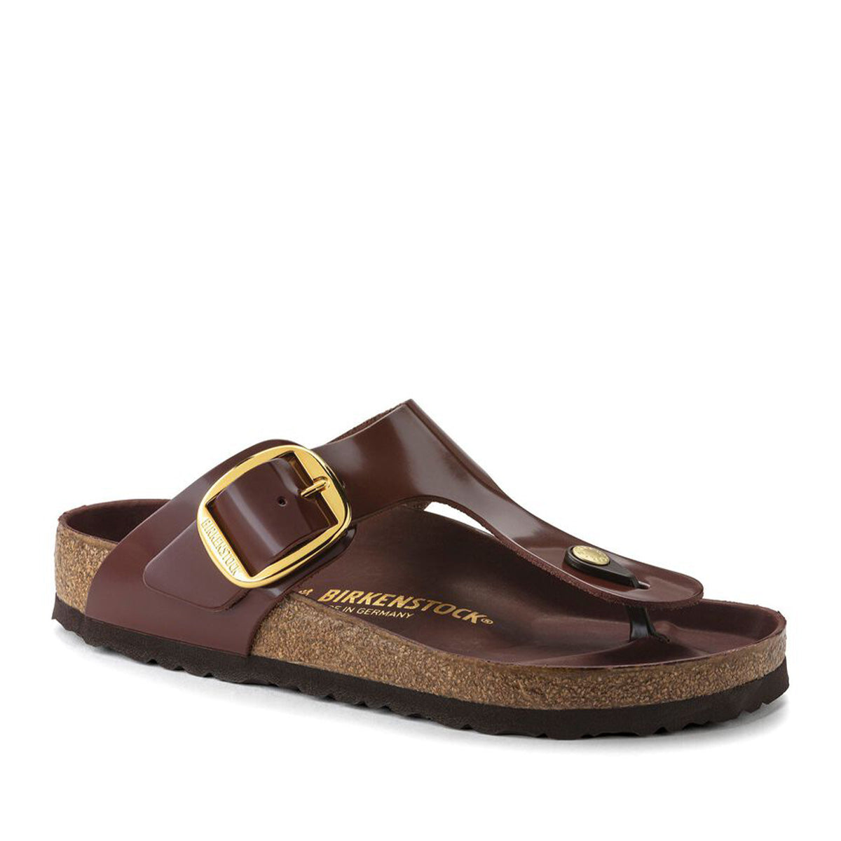 בירקנשטוק כפכפי נשים גיזה Birkenstock Gizeh Big Buckle High Shine Chocolate HEX