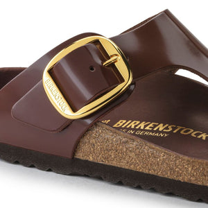 בירקנשטוק כפכפי נשים גיזה Birkenstock Gizeh Big Buckle High Shine Chocolate HEX