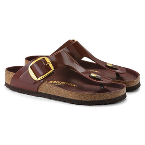 בירקנשטוק כפכפי נשים גיזה Birkenstock Gizeh Big Buckle High Shine Chocolate HEX