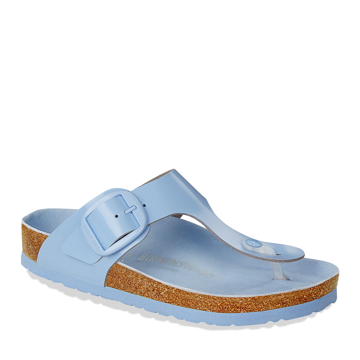 בירקנשטוק כפכפי נשים גיזה Birkenstock Gizeh Big Buckle High Shine Dusty Blue HEX