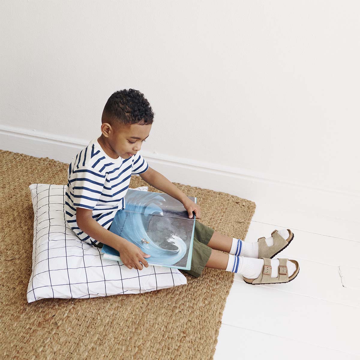 Birkenstock Arizona Kids BS Taupe בירקנשטוק כפכפי ילדים אריזונה טיופ