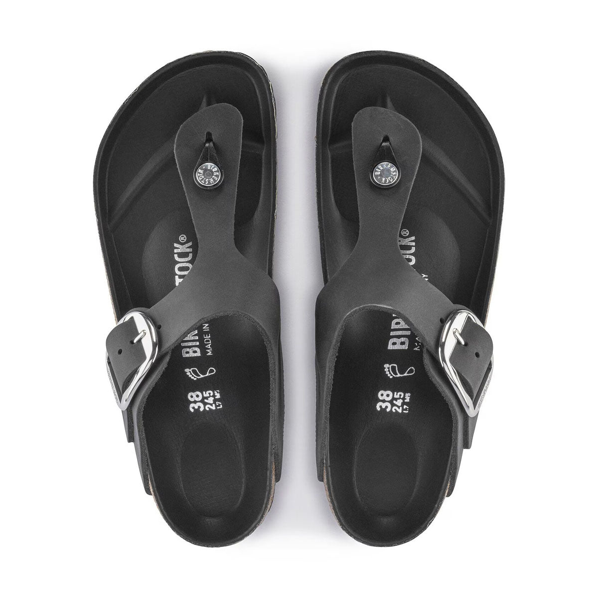 Birkenstock Gizeh Big Buckle black כפכפי בירקנשטוק גיזה אבזם שחור