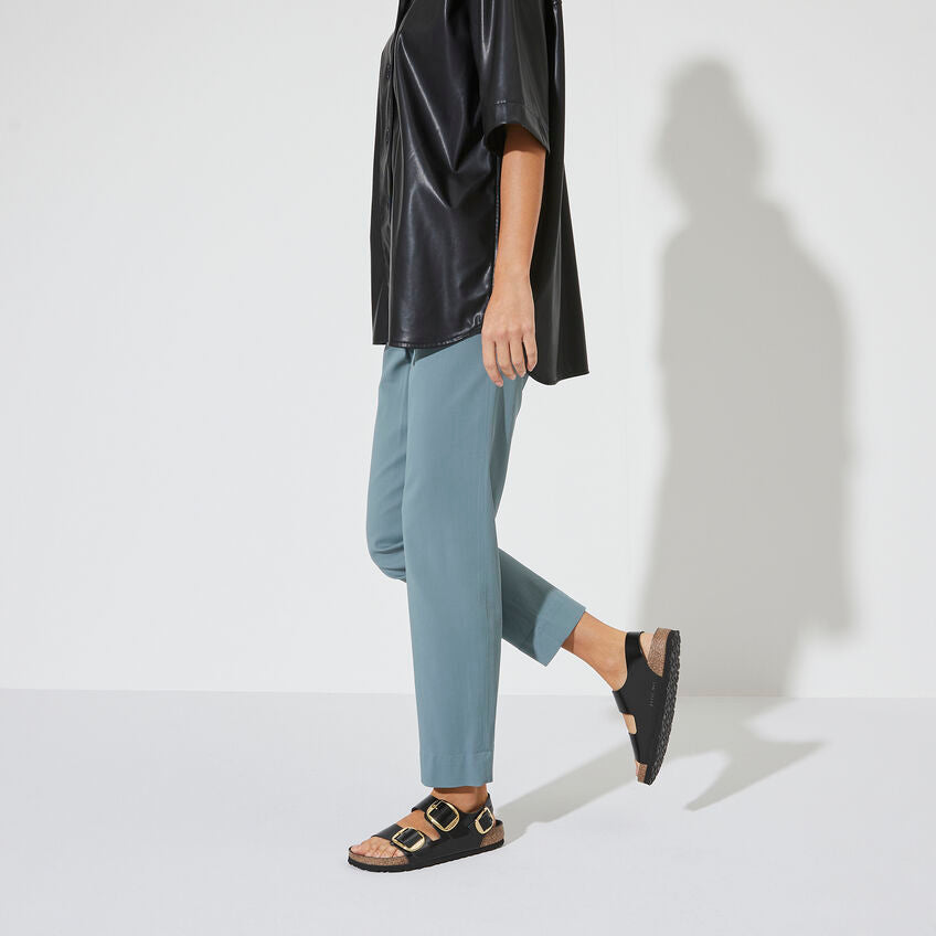 Birkenstock Milano Big Buckle High Shine Black בירקנשטוק סנדלי נשים