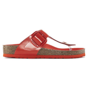 בירקנשטוק כפכפי נשים גיזה Birkenstock Gizeh Big Buckle High Shine Tomato HEX