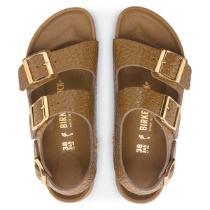 Birkenstock Milano Rivet Logo Emboss mud green סנדלי בירקנשטוק מילאנו לנשים