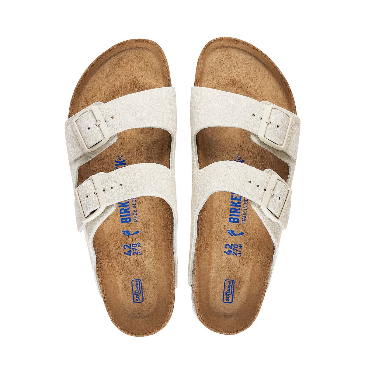 Birkenstock Arizona BS Modern Suede Antique White כפכפי בירקנשטוק לנשים