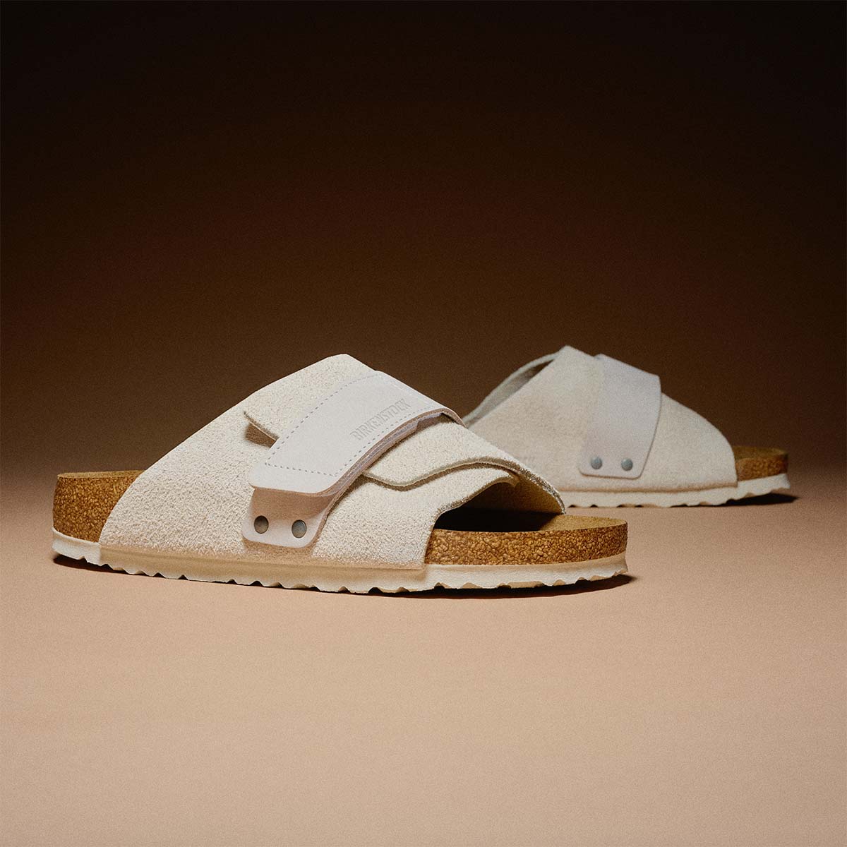 Birkenstock Kyoto Modern Suede Antique White כפכפי בירקנשטוק לנשים