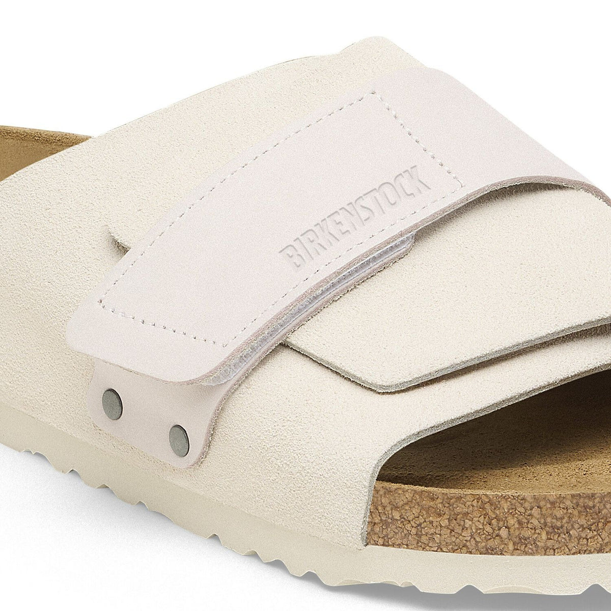 Birkenstock Kyoto Modern Suede Antique White כפכפי בירקנשטוק לנשים