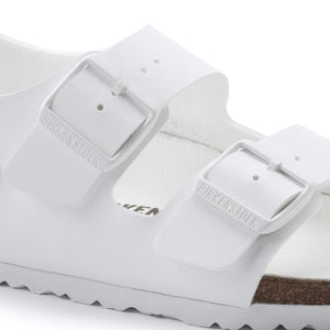 Birkenstock Milano Birko-Flor Triples White בירקנשטוק סנדלי נשים מילאנו לבן