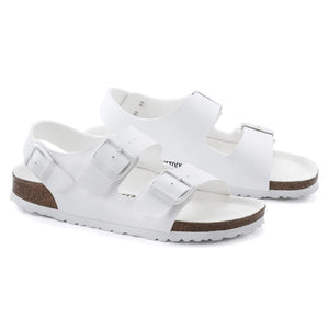 Birkenstock Milano Birko-Flor Triples White בירקנשטוק סנדלי נשים מילאנו לבן