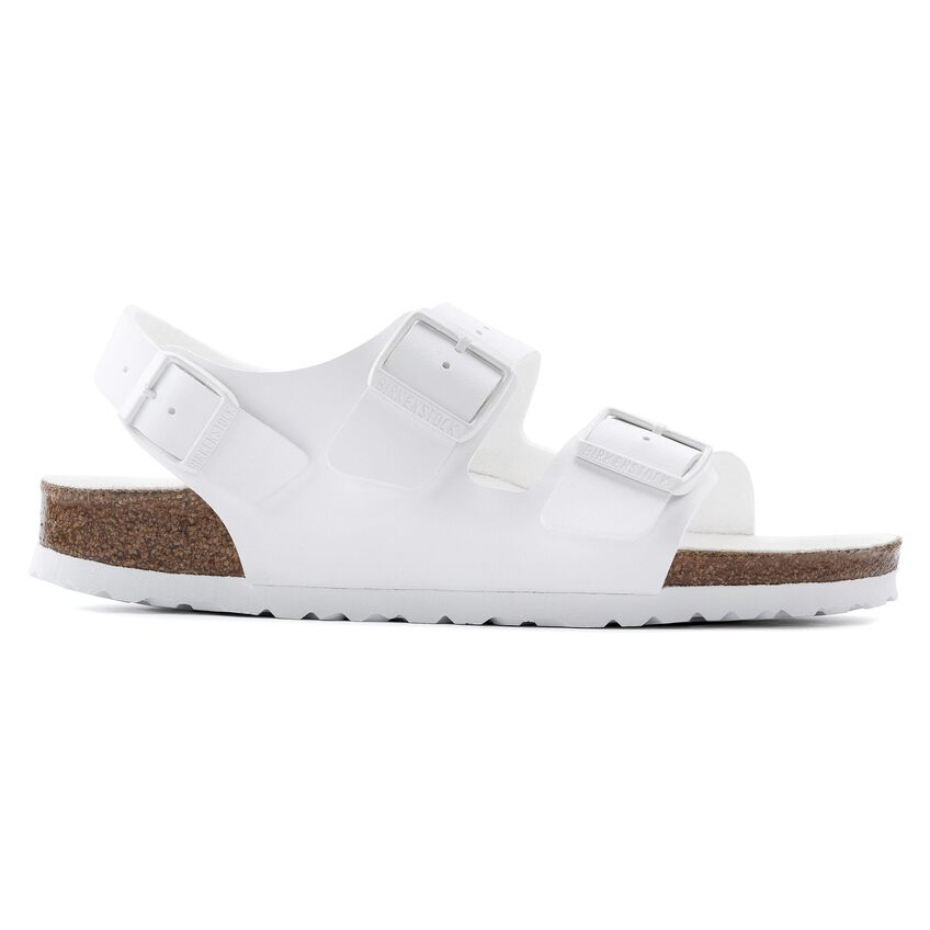 Birkenstock Milano Birko-Flor Triples White בירקנשטוק סנדלי נשים מילאנו לבן