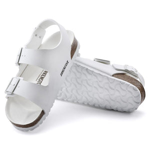 Birkenstock Milano Birko-Flor Triples White בירקנשטוק סנדלי נשים מילאנו לבן