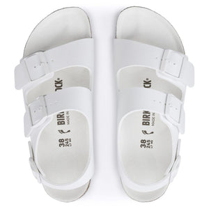 Birkenstock Milano Birko-Flor Triples White בירקנשטוק סנדלי נשים מילאנו לבן