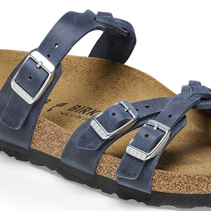 בירקנשטוק כפכפי נשים פרנקה Birkenstock Franca Braided Navy