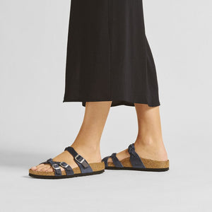 בירקנשטוק כפכפי נשים פרנקה Birkenstock Franca Braided Navy