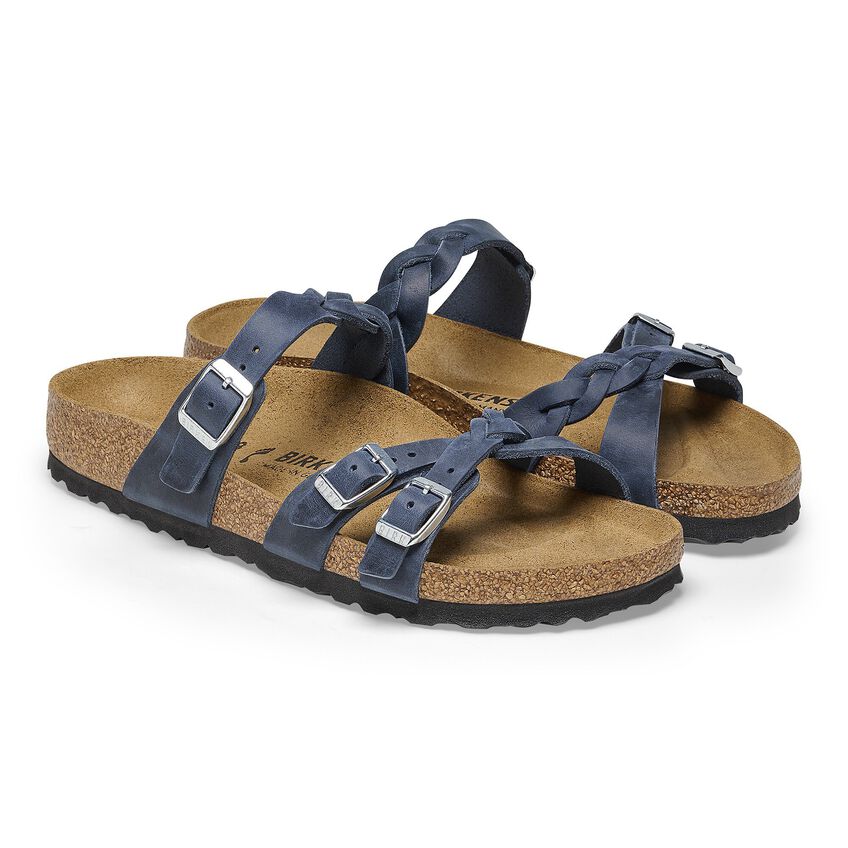 בירקנשטוק כפכפי נשים פרנקה Birkenstock Franca Braided Navy