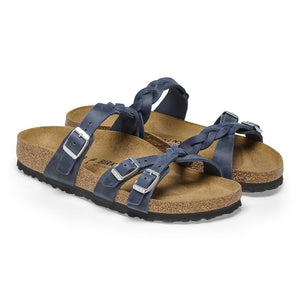 בירקנשטוק כפכפי נשים פרנקה Birkenstock Franca Braided Navy