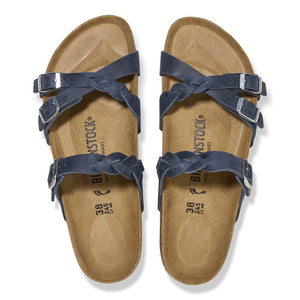 בירקנשטוק כפכפי נשים פרנקה Birkenstock Franca Braided Navy