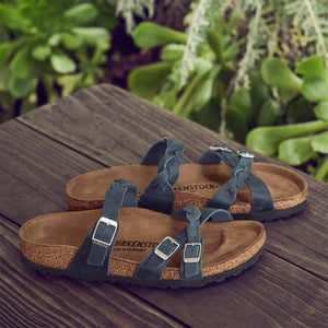 בירקנשטוק כפכפי נשים פרנקה Birkenstock Franca Braided Navy