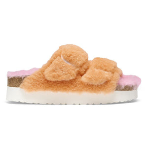 Birkenstock Arizona Big Buckle PAP Papaya Candy Pink אריזונה פרווה פלטפורמה