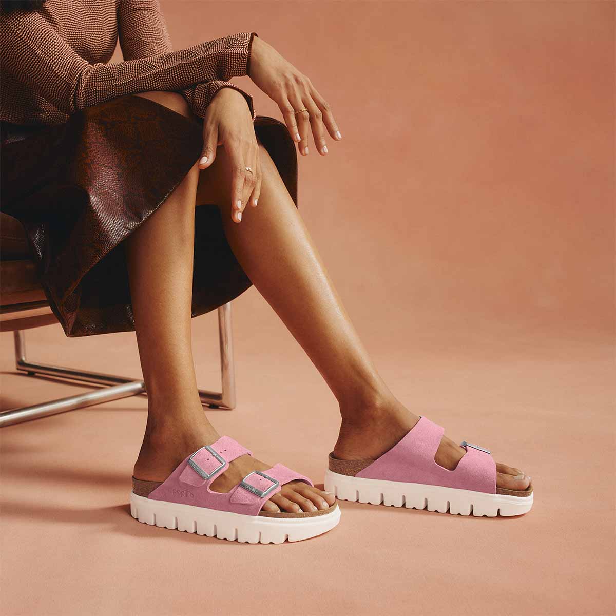 Birkenstock Arizona PAP Chunky Candy Pink כפכפי נשים