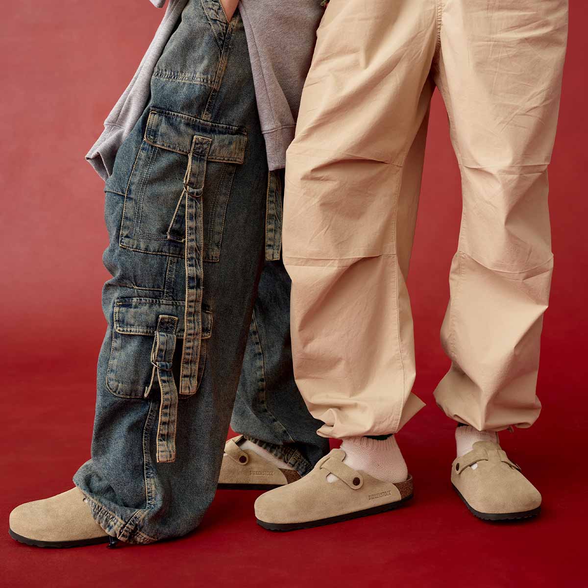 Birkenstock Boston SFB VL Taupe בירקנשטוק כפכפי יוניסקס בוסטון טיופ