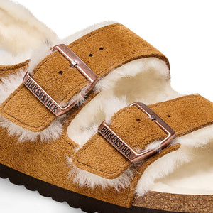 Birkenstock Milano Suede Shearling Mink סנדלי בירקנשטוק מילאנו פרווה מינק