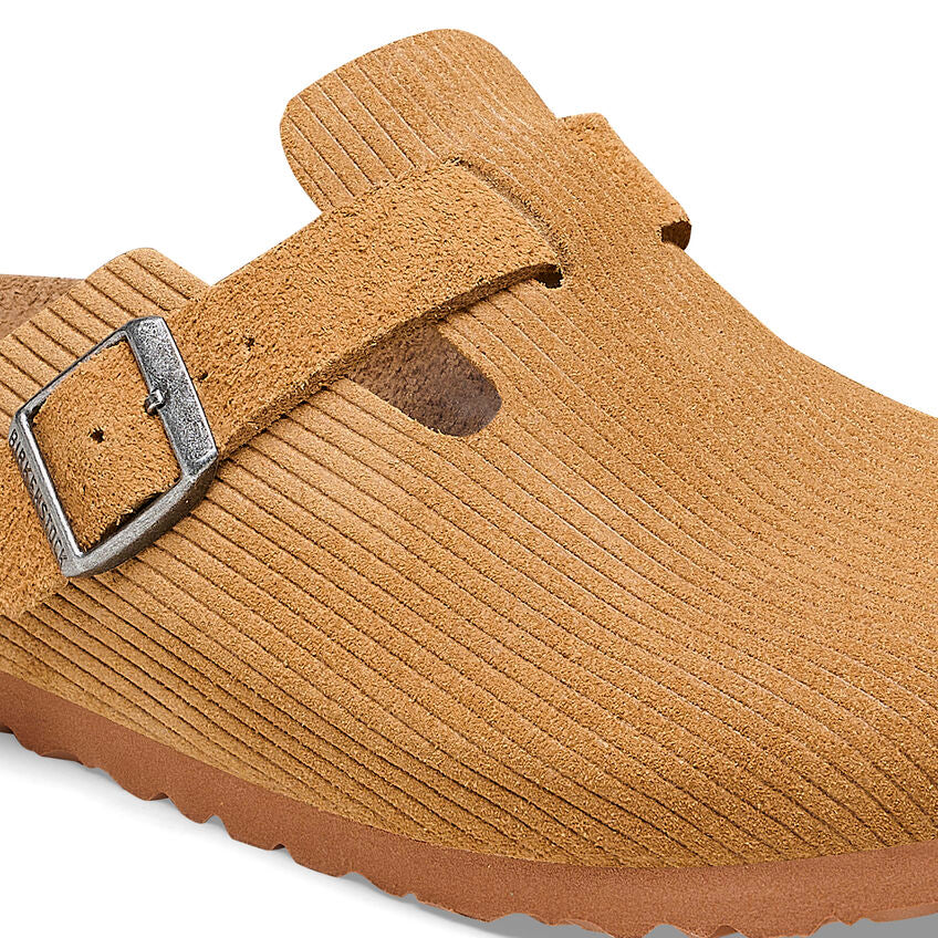 Birkenstock Boston Corduroy Cork Brown בירקנשטוק בוסטון נשים קורדרוי חום