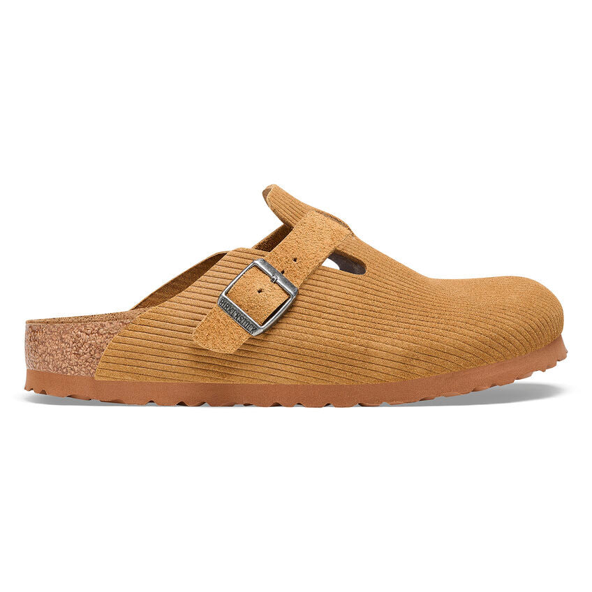 Birkenstock Boston Corduroy Cork Brown בירקנשטוק בוסטון נשים קורדרוי חום